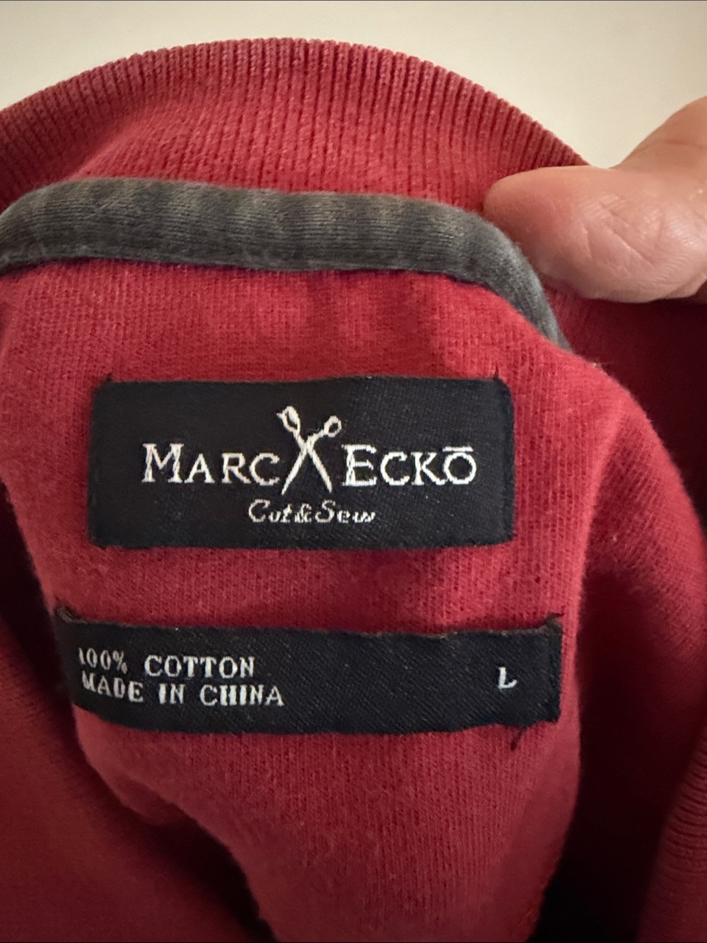Marc Ecko- Men's Red Graphic Polo Shirt with Demon Card Art -LG - Picture 5 of 6